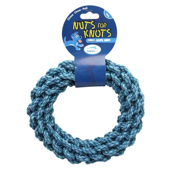 Nuts For Knots Rope Ring Dog Toy, Large, Assorted Colours
