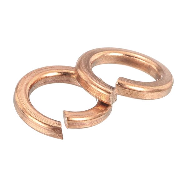 sourcing map 20 Pcs Spring Lock Washer, M8 Split Lock Washer Assortment Copper Lock Washers for Screws Bolts Nuts