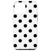 iPhone 12 Pro Max Black and White Polka Dot Pattern Case
