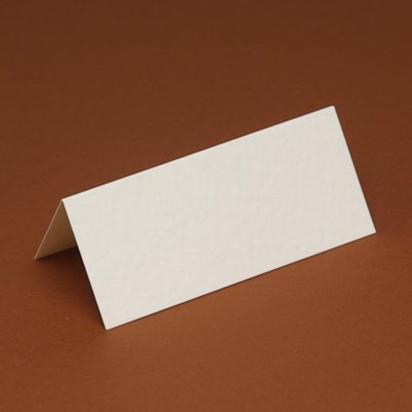 100 Blank Table/Place Cards for Weddings/Partys etc (Ivory Hammered)