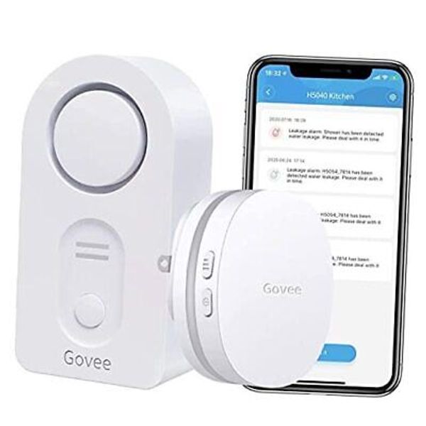 WiFi Water Sensor, 100dB Adjustable Audio Alarm and Smart 1 sensor + Gateway