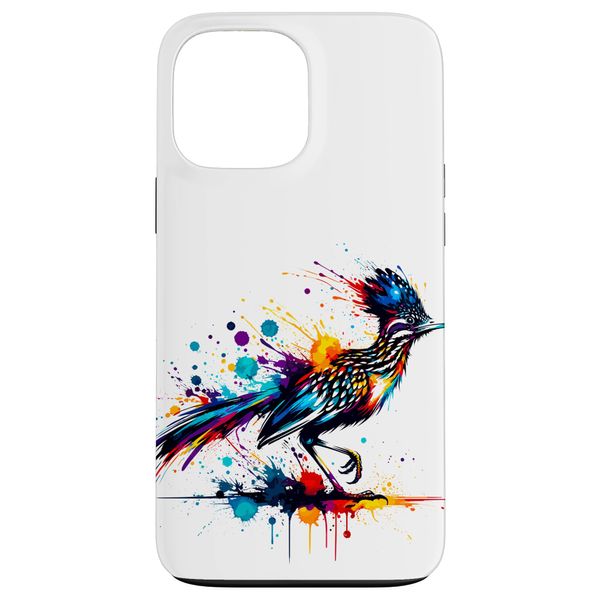 Splash Art Roadrunner Chaparral Bird Case for iPhone 13 Pro Max