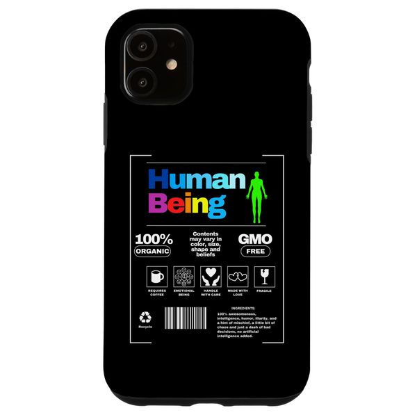 iPhone 11 Human being colours and difference, gmo free, bio, organic Case