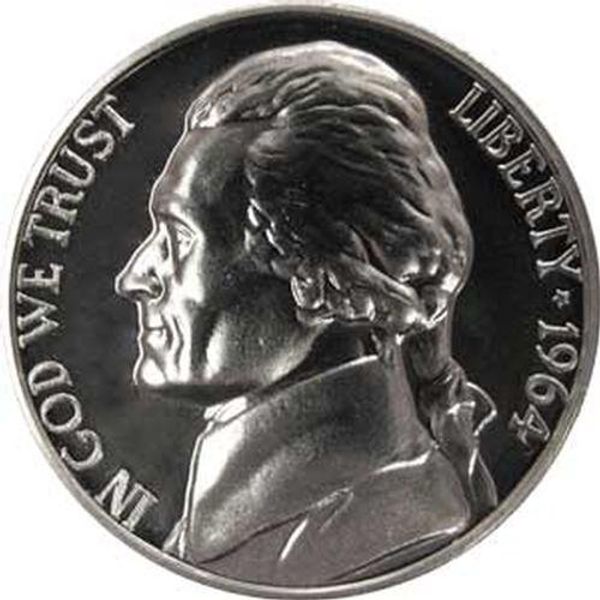 1964 P Gem Proof Jefferson Nickel US Coin