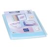 Viquel - Propysoft Customisable Document Cover - A4 Format Binding - 120 Pockets (60 Pockets) - Transparent and Smooth Pockets - Translucent Blue