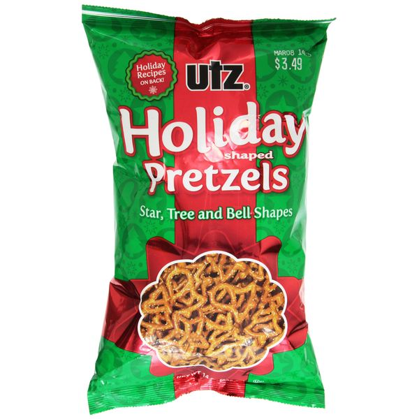 Utz Holiday Shape Pretzels, 14 Ounce
