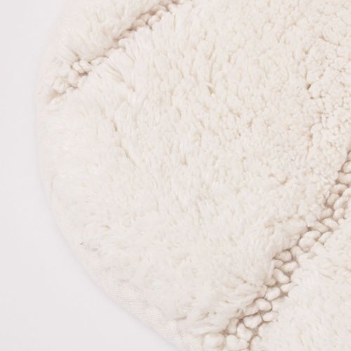 Cotton Shell Toilet Mat 60 X 73 cm Ivory