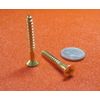 Brass #10  Phillips Flat Head Wood Screw x 1.50" Length, 25 Pcs