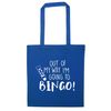 Flox Creative Tote Bag I'm Going to Bingo Blue