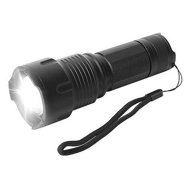 LED Rechargeable Flashlight Zoomable Aluminum Alloy Flashlight Torch w/High Low Strobe Night Light for Night Walking Adventure Searching