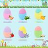 OAHIWLH 6 Pack Easter Bath Bombs Bubble with Easter Toys Inside, Easter Eggs Easter Basket Stuffers for Kids Easter Gifts for Kids