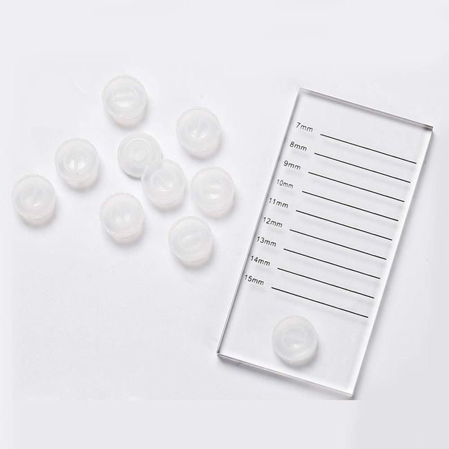 Eyelash Extension Lash Stand Pallet Tray With 10 Pcs Blooming Cup Glue Holder Acrylic Crystal Glass (1 Tray Lash +10 Pcs Blooming Cup)