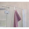 Shower Cubicle Hooks White Set of 4