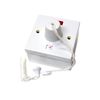 S-LINE 45 Amp Shower Switch Ceiling Pull Cord Comes with 44mm Surface Backbox - Double Pole