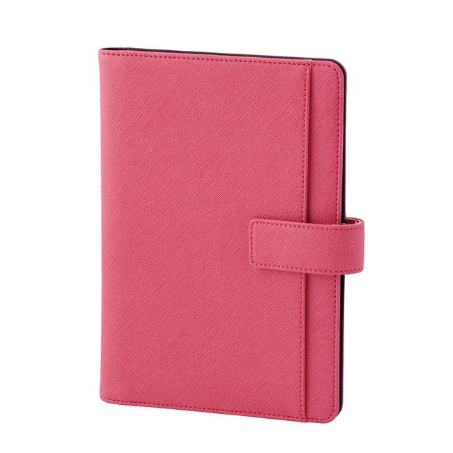 Raymei Fujii CN229P Notebook Cover, Notebook Cover, A5, Multi-Cover Notebook with Belt, Pink