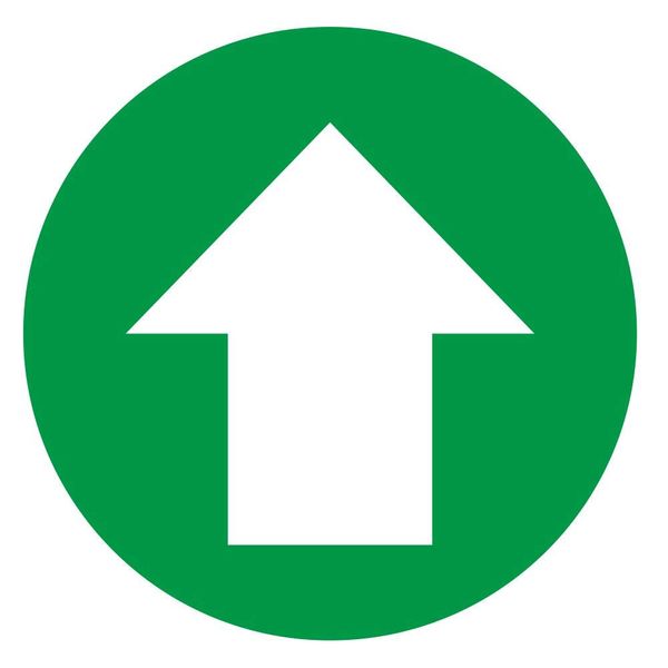 Arrow Floor Stickers - Green - 300 x 300mm