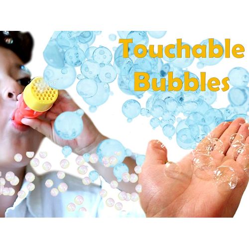 JA-RU Grab a Bubble Storm Touchable Bubbles Blowing Toy (3 Pack) I Hundred of Touching Bubbles Soap Solution Toy Favors I Party Favor Pinata Filler in Bulk.1508-3A