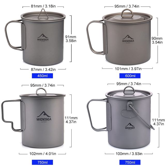 Widesea Outdoor Titanium Camp Mug – STARBREW