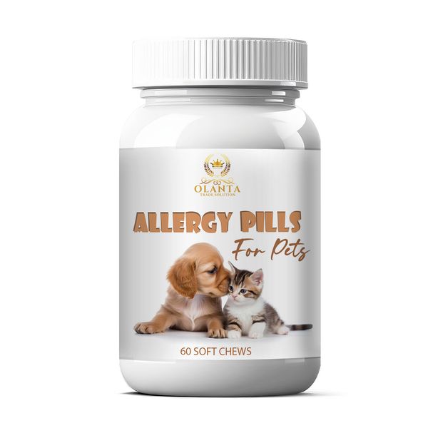 Allergy Support Chews for Pets - Natural Itch Relief Formula - Relief Chews 1Bot