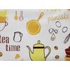 Peva Vinyl Kitchen Tablecloth, 60" Round, COFFEE THEME, BREAKFAST ITEMS, RS