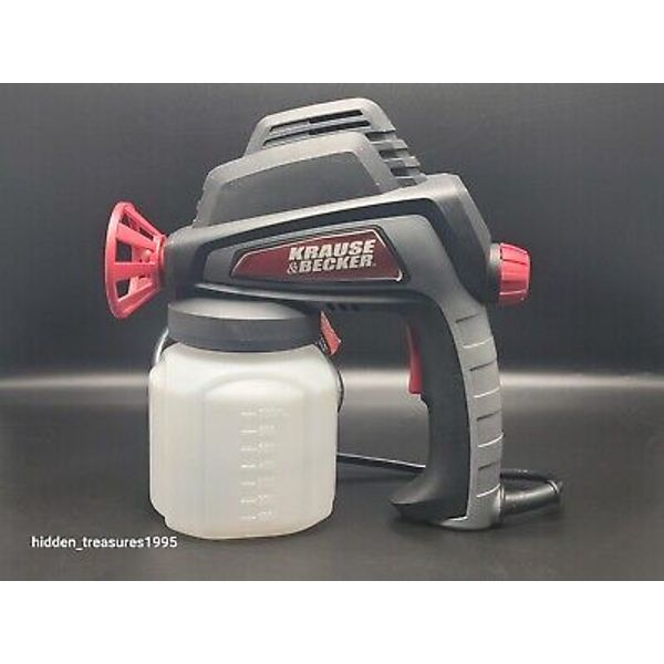 Krause & Becker 5 GPH Electric Paint Spray Gun with Durable 24 Oz. Polypropylene