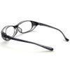 CYPHUS Pollen Disease Glasses, Unisex, Sunglasses, Windproof, Dustproof, Casual, UV Protection, Prevents Splashing Infection (Dark Gray/Clear)