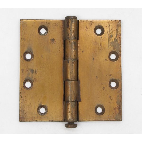 Sargent Brass Plated Butt Door Hinge 4.5 x 4.5 in.