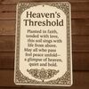 Heaqvens Threshold 8x12 Metal Wall Sign