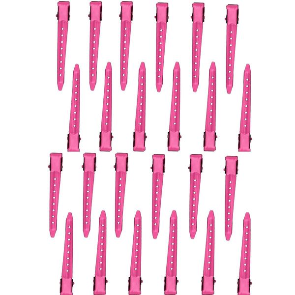 EnteBill Haarspangen, Haarclips Alligator Clips Haarklammern Friseurbedarf für Damen Mädchen Haarstyling,Silber EnteBill friseur Haarspangen,8.5CM Haar Klammer (rose red)