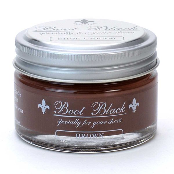 [Columbus] columbus Boot Black Silver Line Shoe Cream (Brown)