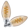LED B11 E12 AMB 25W 2PK