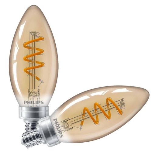 LED B11 E12 AMB 25W 2PK