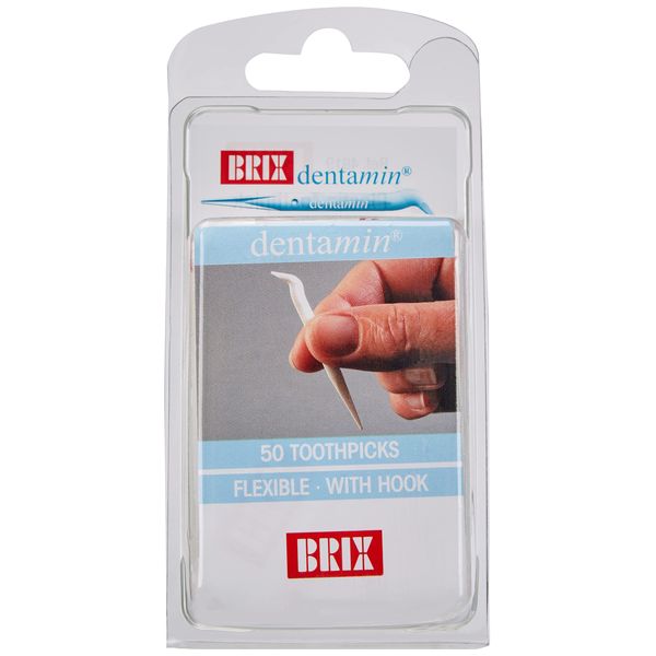 BRIX Dentamin Toothpicks (Pack of 50) White