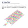 uxcell Flat Sequin String Paillet Sequin Fabric Ribbon Sequin Strip Elastic 2 Rows for DIY Craft Rainbow 10M 2cm