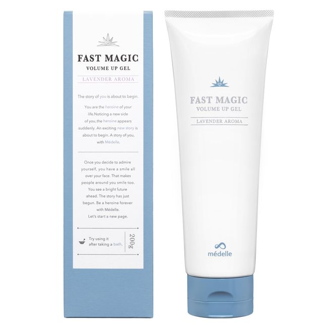 [Official] médelle FAST MAGIC Medel Fast Magic Volume Apple Gel, Bust Care, Cream, Gel, Adiphylin, 2% Formulated, Human Stem Cells, Made in Japan, 7.1 oz (200 g) (Lavender Aroma)