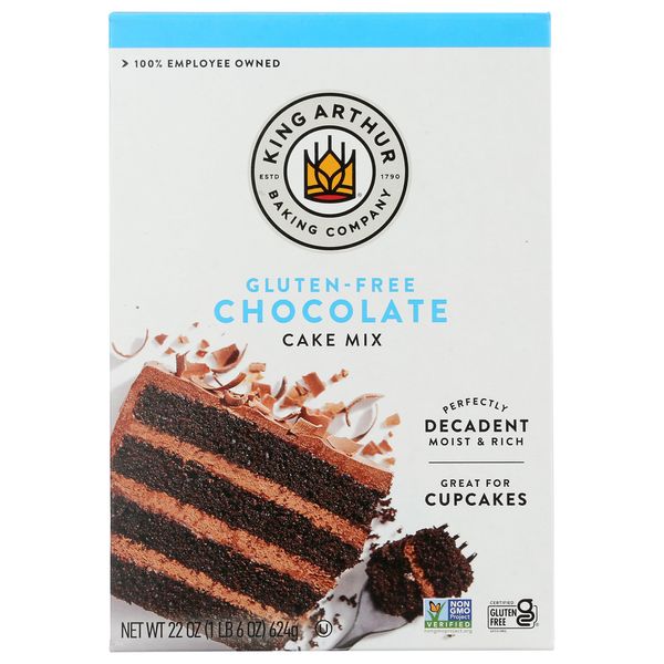 King Arthur Flour Cake Mix, Gluten Free Chocolate, 22 oz