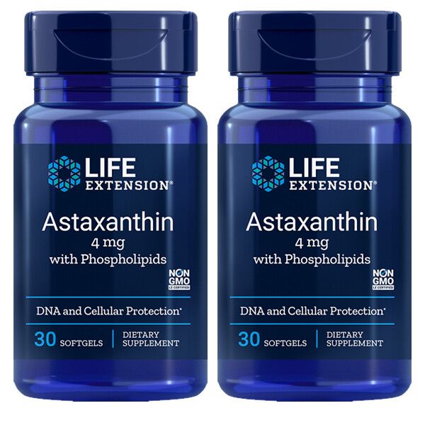 Astaxanthin with Phospholipids Life Extension - 2X30 gels