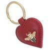 Mala Leather Mason Collection Leather Keyring 5154_27 Red