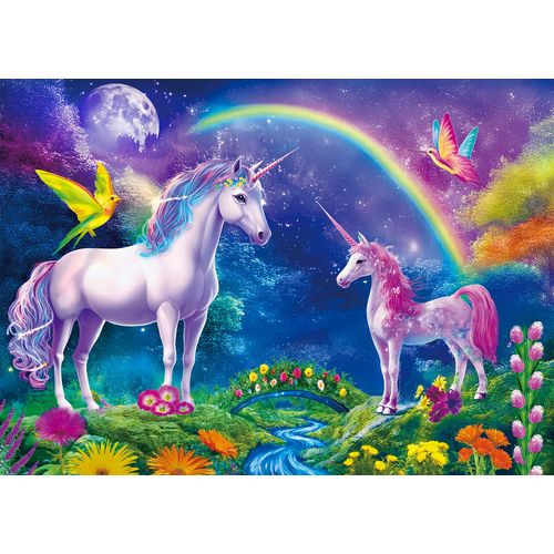 100 Piece Puzzle for Kids Adults - Colorful Unicorns Large Piece Puzzles - Learning Educational Puzzles Gifts for Girls Boys