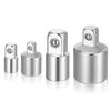 4PCS Socket Adapter and Reducer Set, 1/4", 3/8", 1/2" Chrome Vanadium Steel Ratchet/Socket Extension/Conversion Kit for Automotive Maintenance