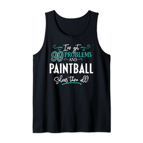 Paintball Design Gift - Paintball Solves Them All! Tank Top