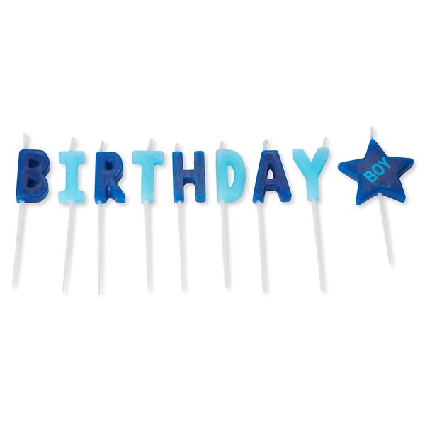 Papyrus Birthday Candles, Boy Birthday (9-Count)