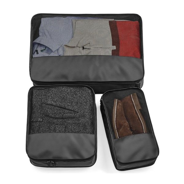 Bagbase Escape Packing Cube Set, Black, O/S. BG459