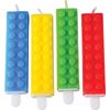 Block Mania  Building Block Brick Theme Birthday Candles (4 Piece)