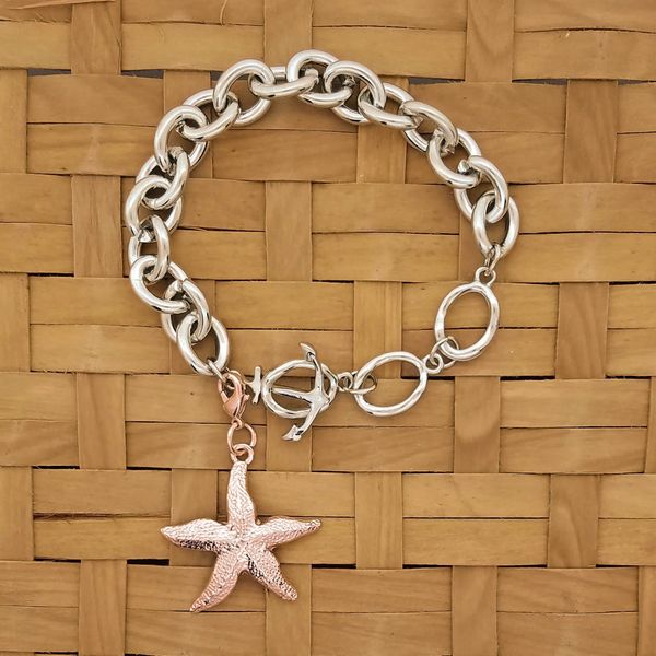 Starfish (Copper Plated) / Charm Bracelet - Copper