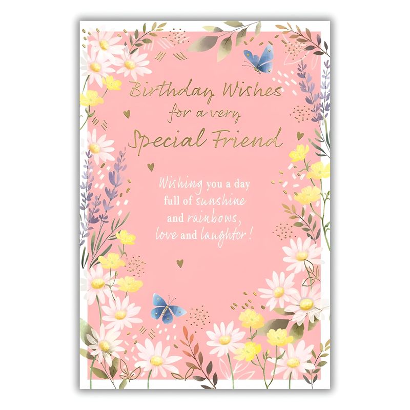 IC&G Special Friend Birthday Card - Happy Birthday Card with ...