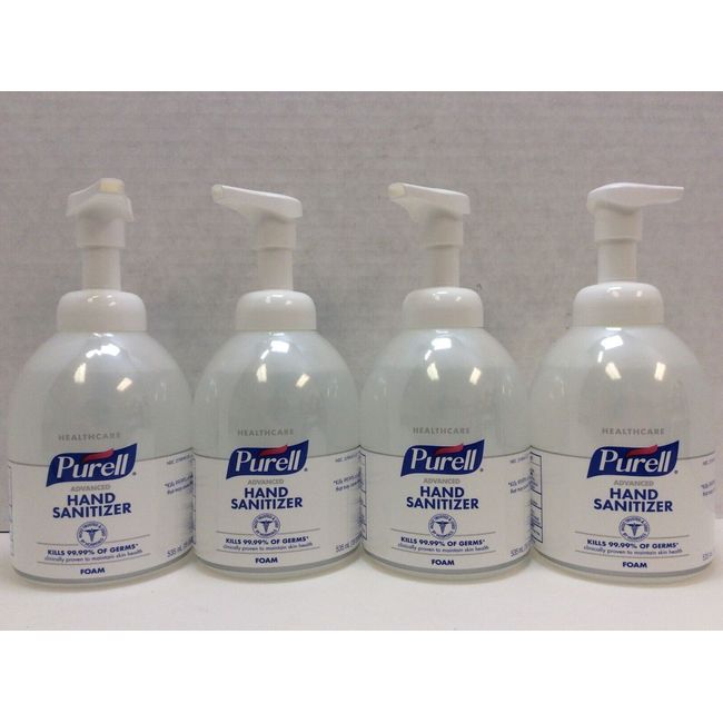 PURELL Healthcare Advanced Hand Sanitizer Foam, Clean Scent, Case of 4, 05/2024