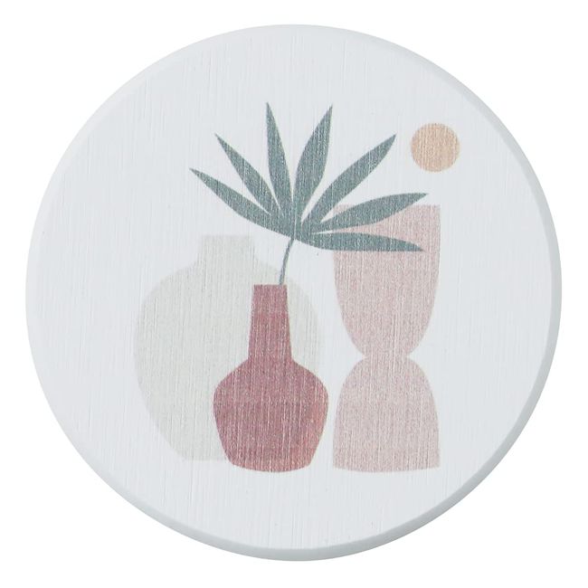 &NE NEO-179-ATFL Diatomaceous Earth Print Coaster Art Flower