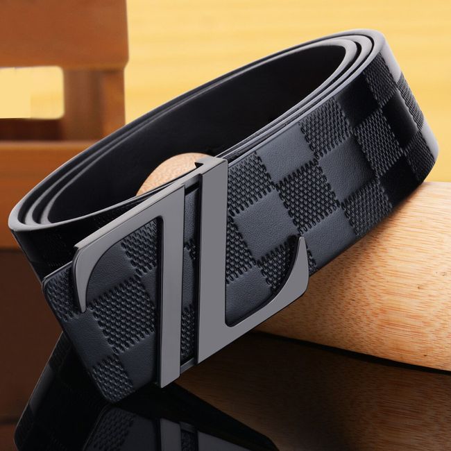 Designer Buckle Men Belts Genuine Leather Fashion Luxury Gift