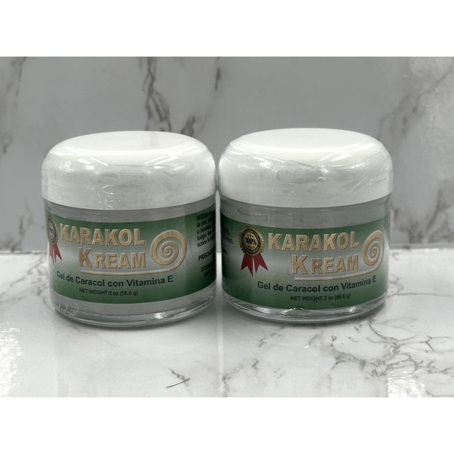 2 Karakol Cream Snail Gel Acne Dark Spot Skincare Vitamin E Clear Skin Treatment